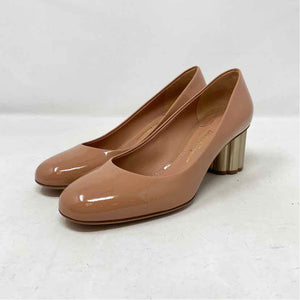 Pre-Owned Salvatore Ferragamo nude Patent Shoe Size 6 Designer Shoes