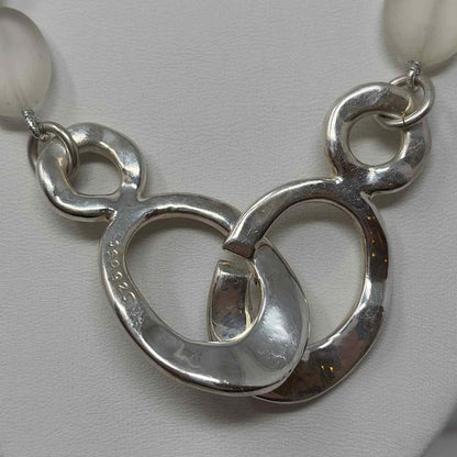 Pre-Owned Simon Sebbag Designs Clear Glass Necklace
