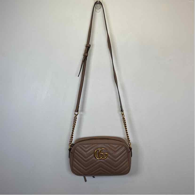 Pre-Owned Gucci Mauve Leather Designer Handbag