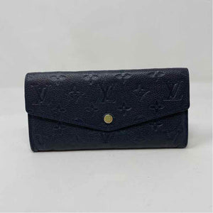 Pre-Owned Louis Vuitton Navy Leather Designer Wallet