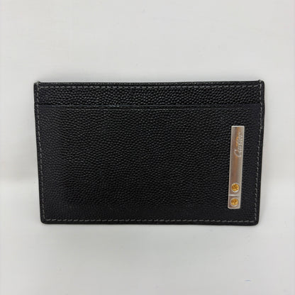 Pre-Owned Cartier Black Leather Designer Wallet