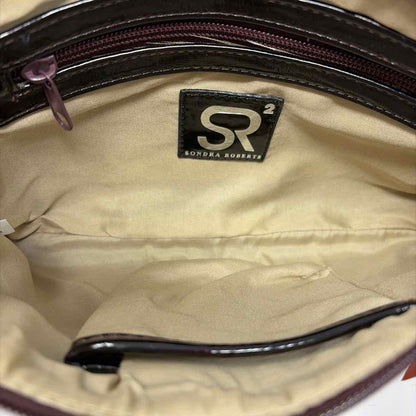 Pre-Owned Sondra Roberts Burgundy Leather Handbag