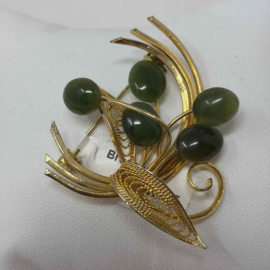 Pre-Owned Jade Brooch