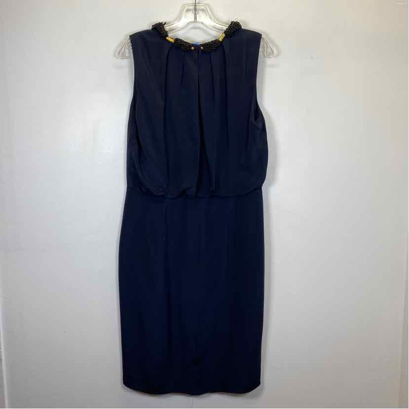 Pre-Owned Size 12/L Magaschoni Navy Casual Dress