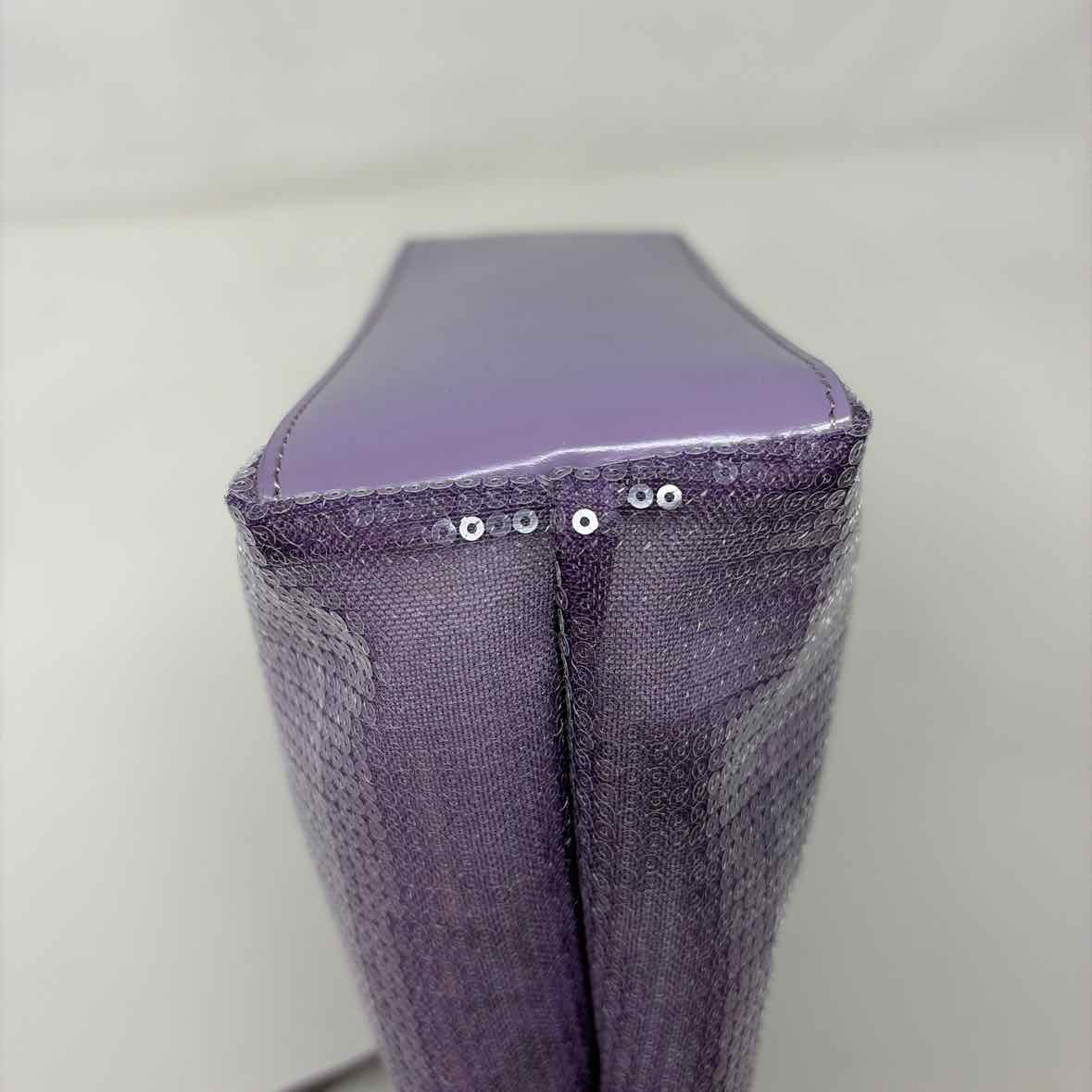 Pre-Owned Prada Purple Sequined Designer Handbag