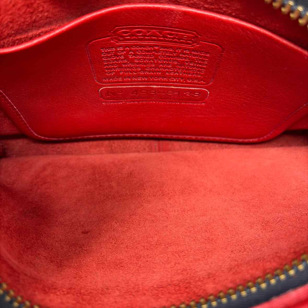 Pre-Owned Coach Red Leather Handbag