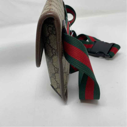 Pre-Owned Gucci Monogram Calf Hair Designer Handbag