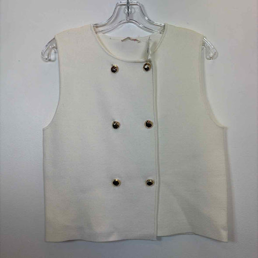 Pre-Owned Size L Miss Love White Top