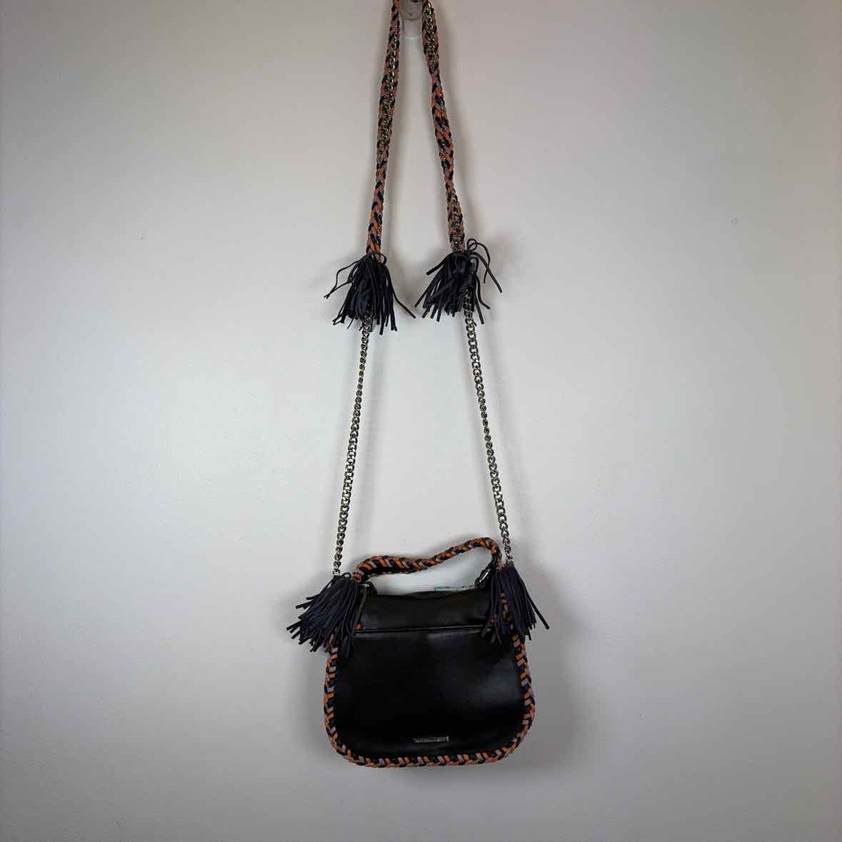 Pre-Owned Rebecca Minkoff Black Multi Leather Handbag