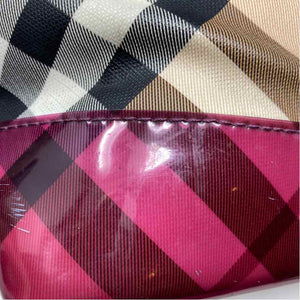 Pre-Owned Burberry Plaid Canvas Designer Handbag