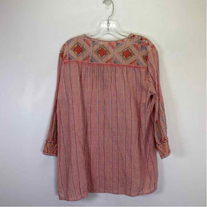 Pre-Owned Size M Johnny Was Pink Multi Top
