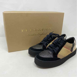 Pre-Owned Burberry Plaid Canvas Shoe Size 5.5 Designer Shoes