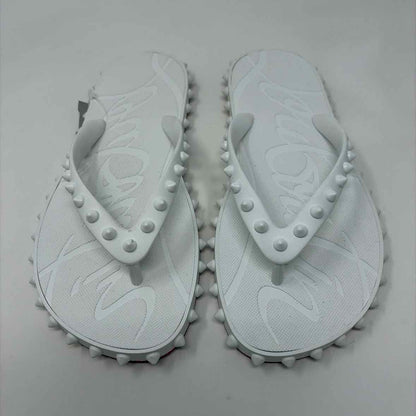 Pre-Owned Christian Louboutin White Rubber Shoe Size 7.5 Designer Shoes