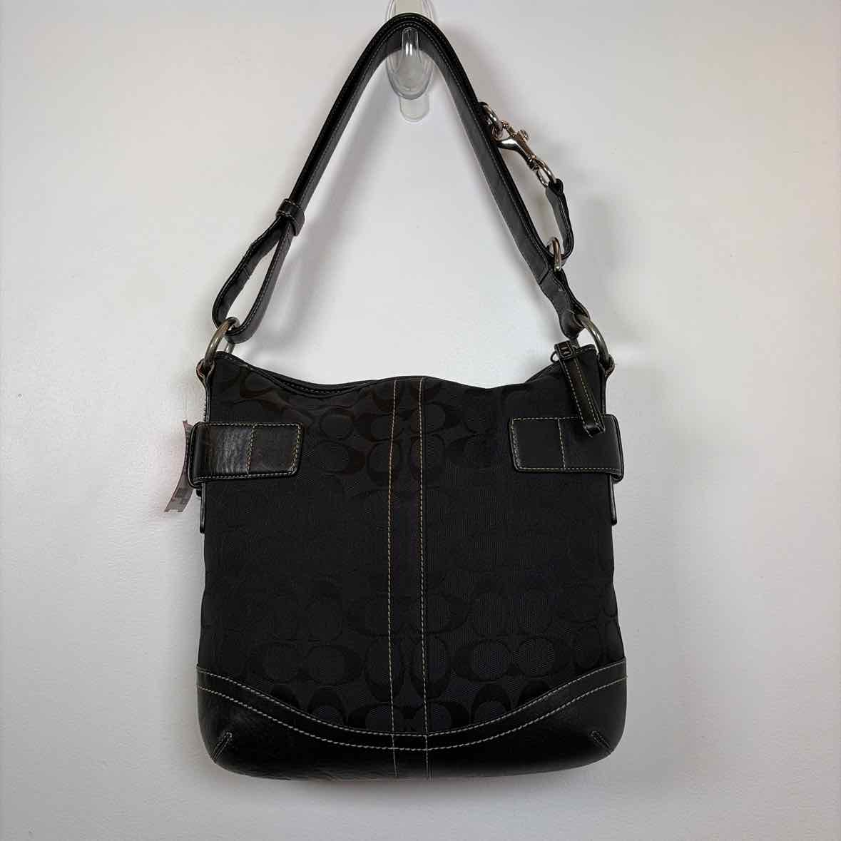 Pre-Owned Coach Black Fabric Handbag
