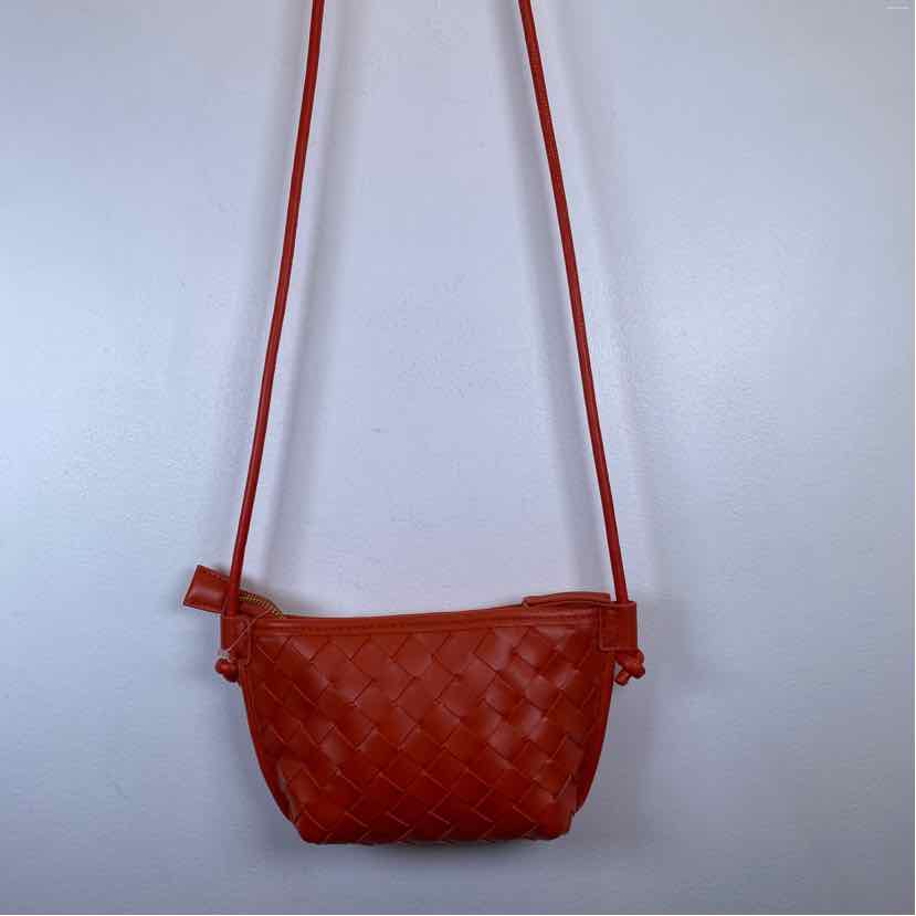 Orange faux leather Handbag