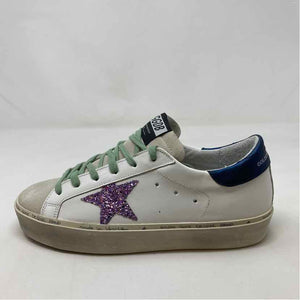 Pre-Owned Golden Goose White Leather Shoe Size 10.5 Designer Shoes