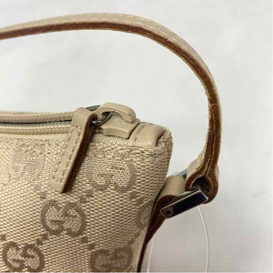 Pre-Owned Gucci Beige Canvas Designer Handbag