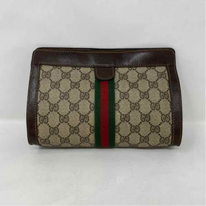 Pre-Owned Gucci Monogram Leather Designer Handbag