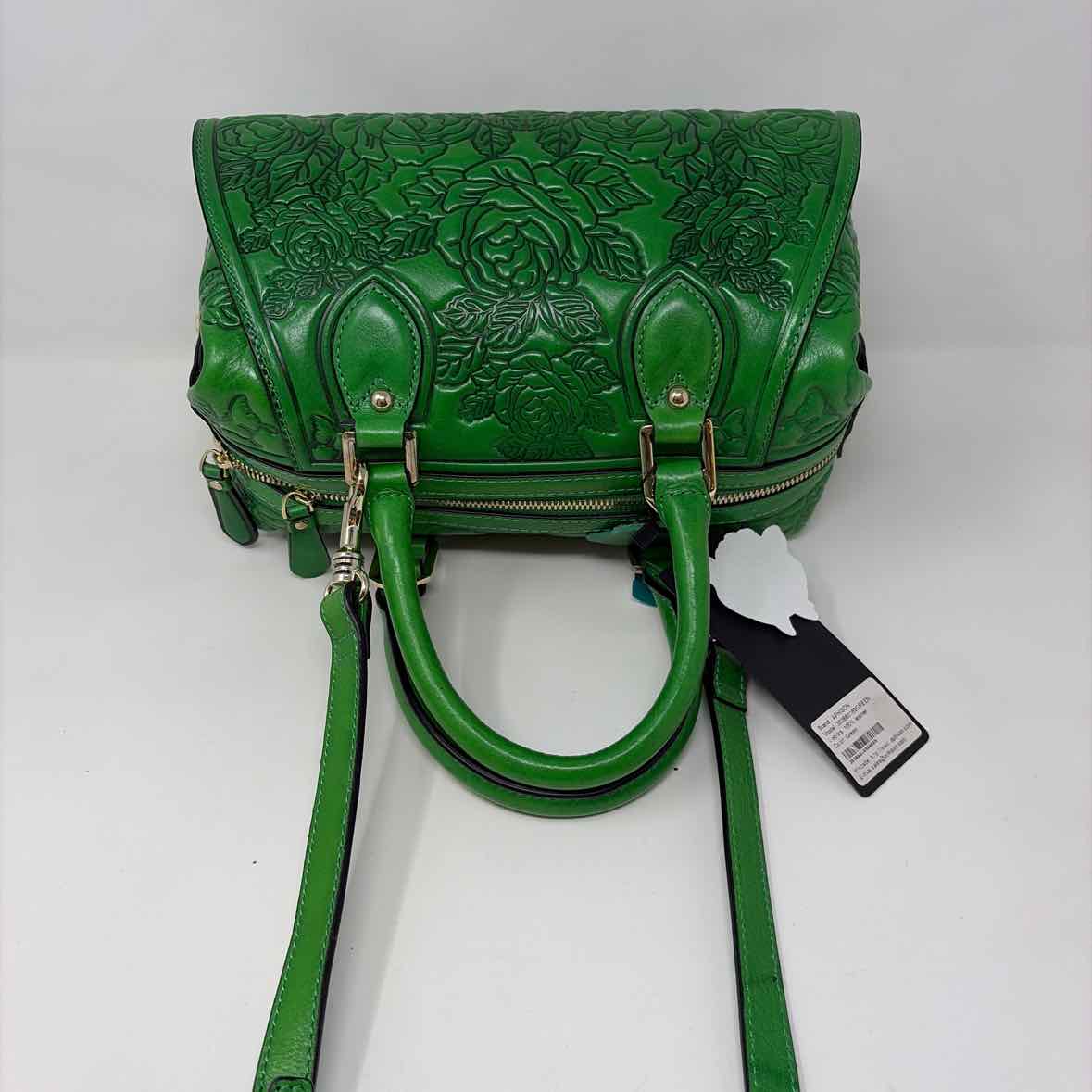 Pre-Owned Aphison Green Leather Handbag