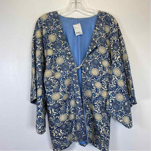 Pre-Owned Size L Boutique Blue Floral Jacket
