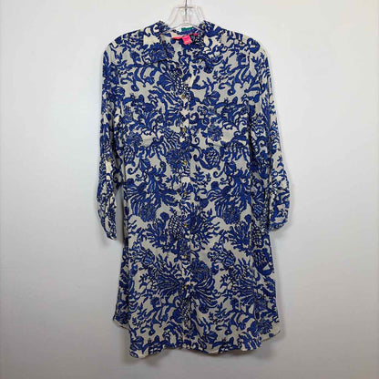 Pre-Owned Size XS Lilly Pulitzer Blue Print Casual Dress
