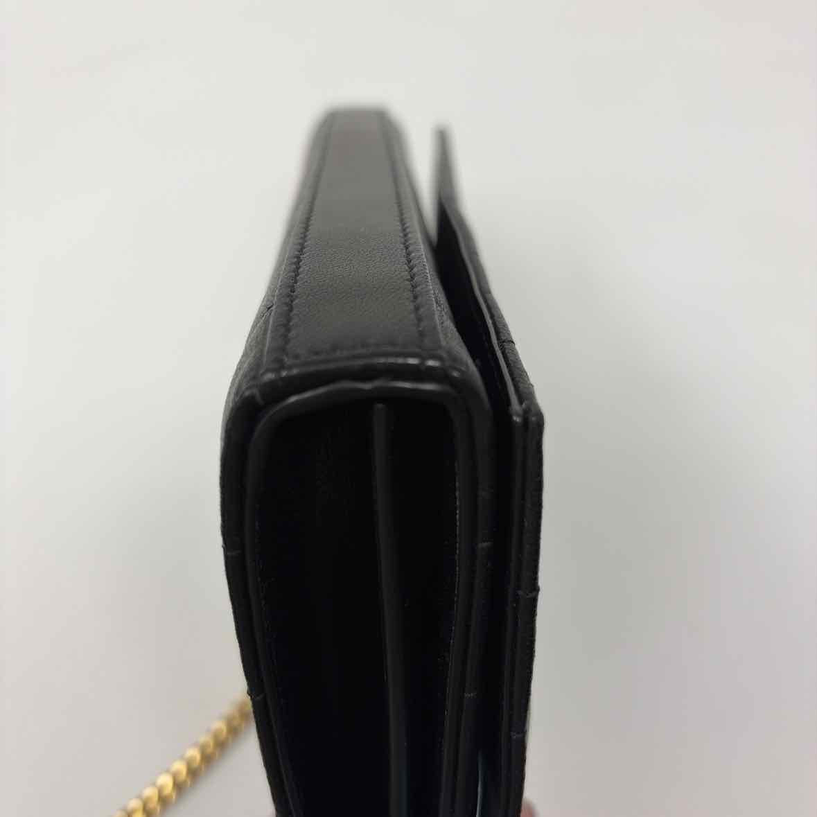 Pre-Owned Saint Laurent Black Leather Designer Handbag