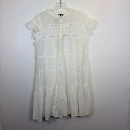 Pre-Owned Size L Boston Proper White Casual Dress