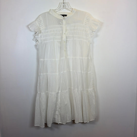 Pre-Owned Size L Boston Proper White Casual Dress