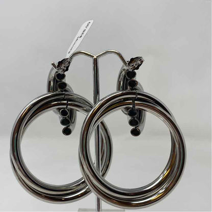 Silver Metal Earrings