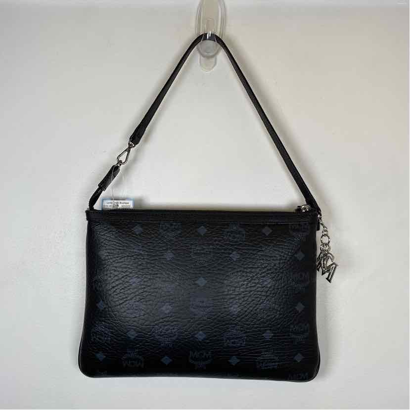 Pre-Owned MCM Black Leather Designer Handbag