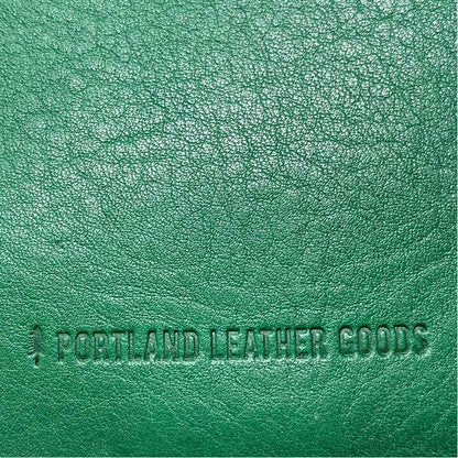 Pre-Owned Portland Leather Goods Green Leather Wallet