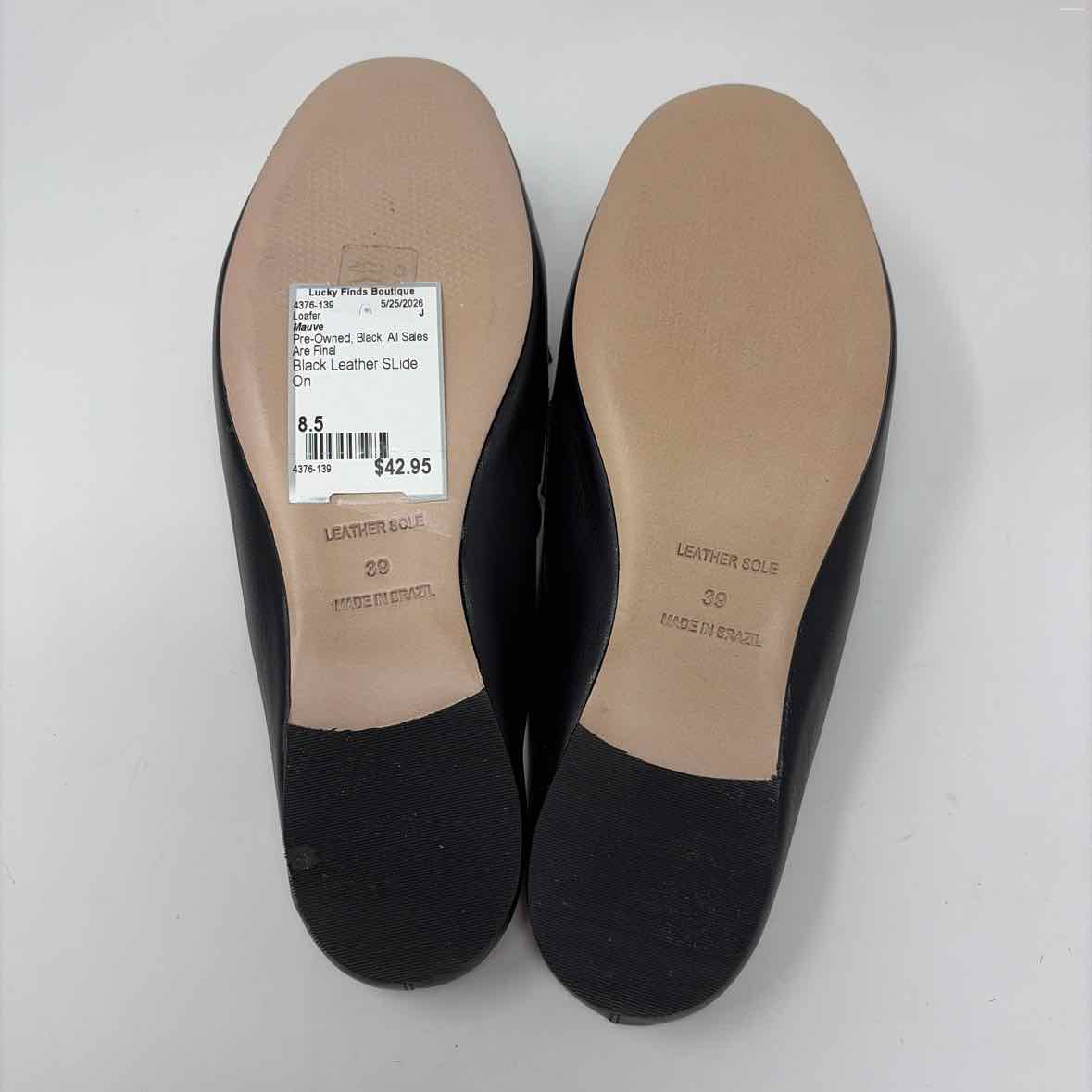 Pre-Owned Shoe Size 8.5 Mauve Black Loafer