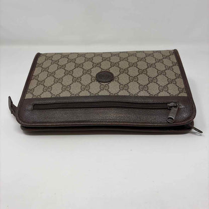 Pre-Owned Gucci Brown Leather Designer Handbag