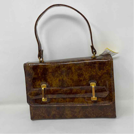 Pre-Owned Trio Brown Plastic Handbag