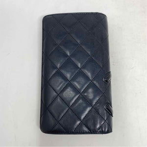 Pre-Owned Chanel Black Leather Designer Wallet