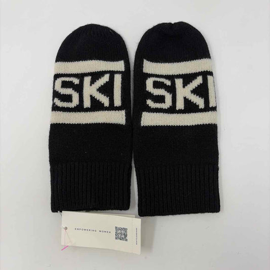 Pre-Owned Tory Sport Black/White Knit Gloves