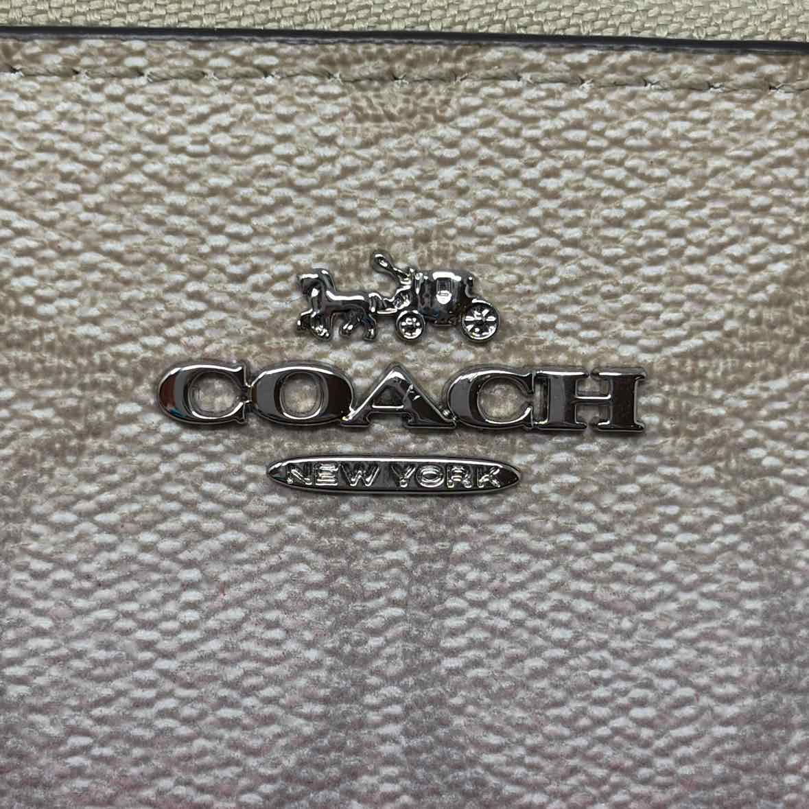 Pre-Owned Coach Monogram Canvas Wallet