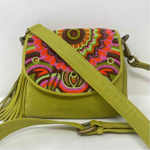 Pre-Owned Mary Frances Chartreuse Leather Handbag