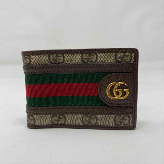 Pre-Owned Gucci Monogram Canvas Designer Wallet