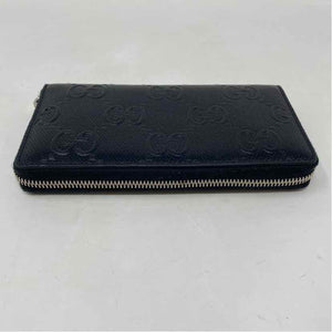 Pre-Owned Gucci Black Leather Designer Wallet