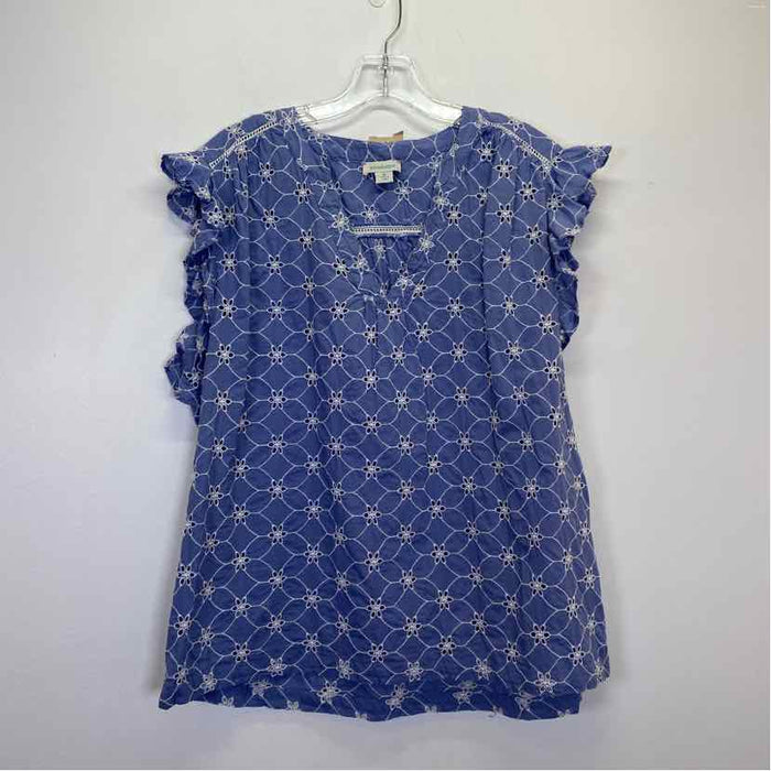 Pre-Owned Size XL Sundance Blue Floral Top