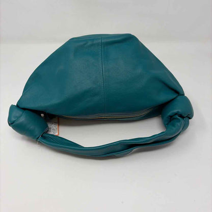 Pre-Owned Bottega Veneta Teal Leather Designer Handbag