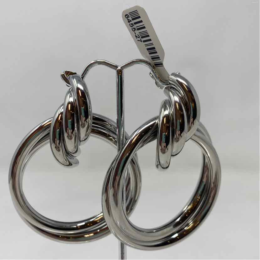 Silver Metal Earrings