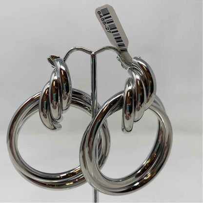 Silver Metal Earrings