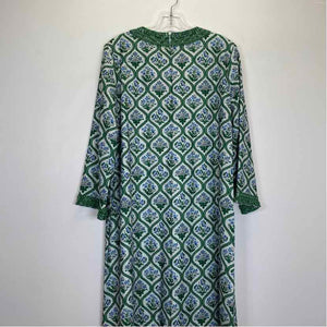 Pre-Owned Size L Tuckernuck Blue/Green Casual Dress