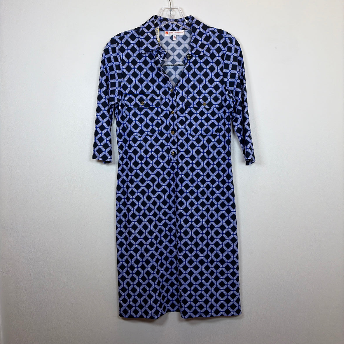 Pre-Owned Size XS Jude Connally Purple/Black Casual Dress