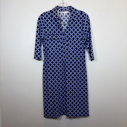 Pre-Owned Size XS Jude Connally Purple/Black Casual Dress