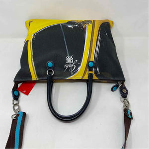 Pre-Owned Gabs Black Multi Canvas Handbag