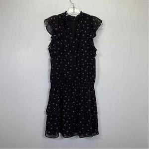 Pre-Owned Size M 1 State Black Floral Casual Dress