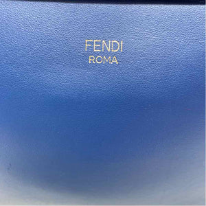 Pre-Owned Fendi Blue Leather Handbag